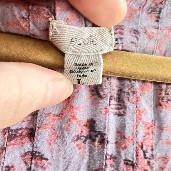 URBAN OUTFITTERS ECOTE Amethyst Pleated Pintuck Dress Sz L Boho Peasant Country - Picture 8 of 11